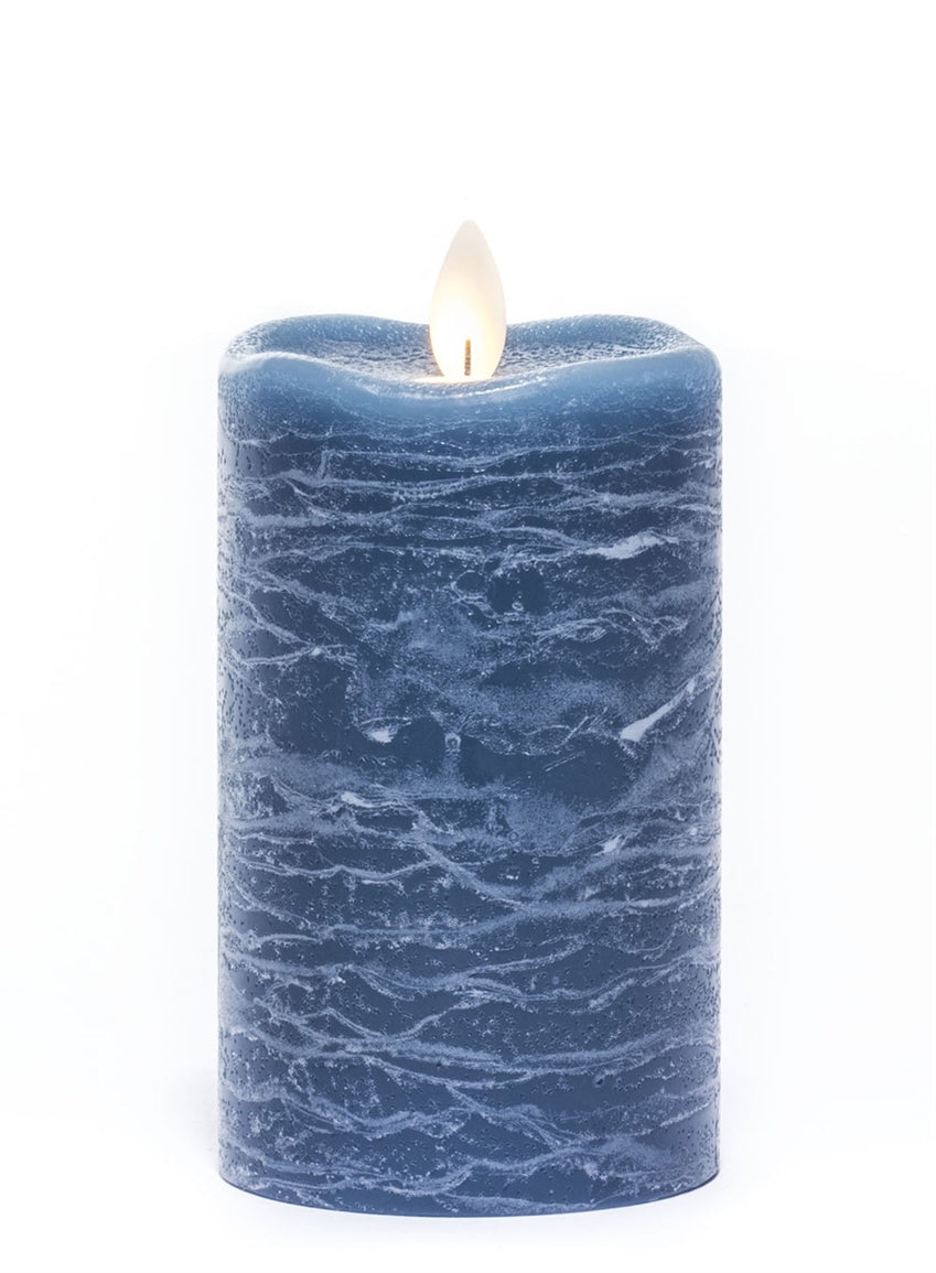 Frosted nlue small candle